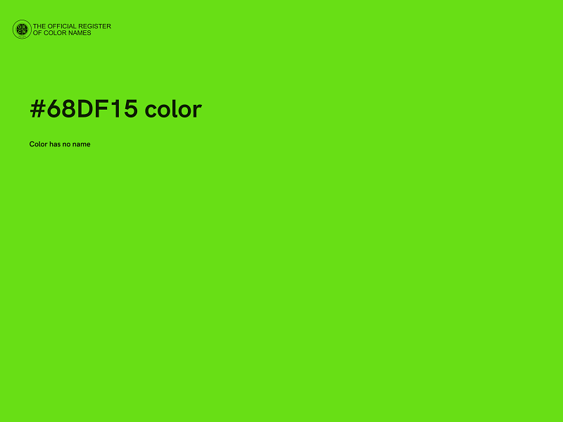 #68DF15 color image