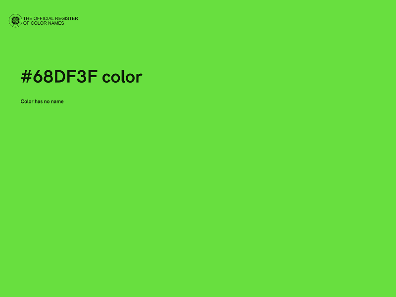#68DF3F color image