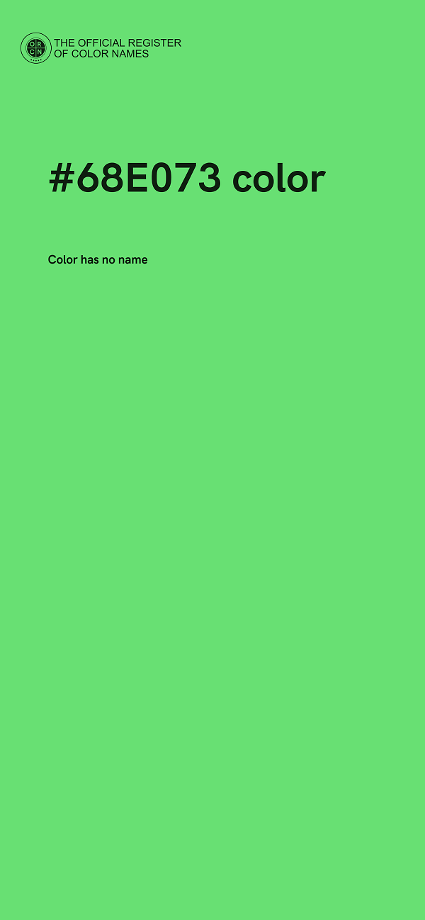 #68E073 color image