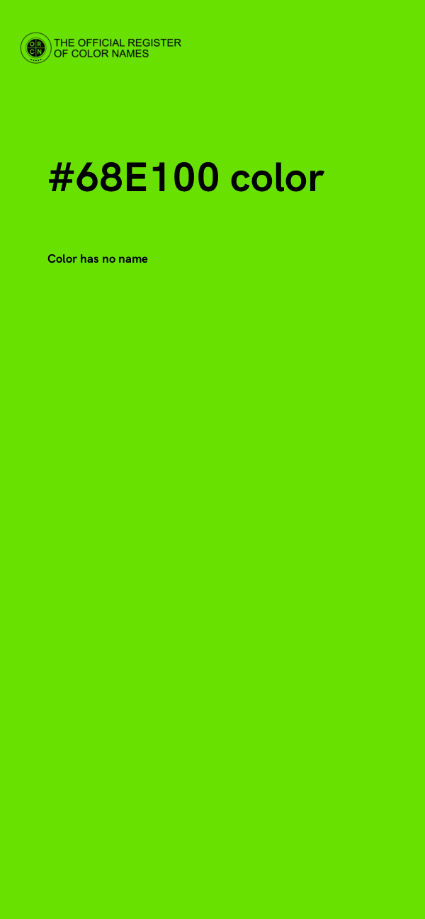 #68E100 color image