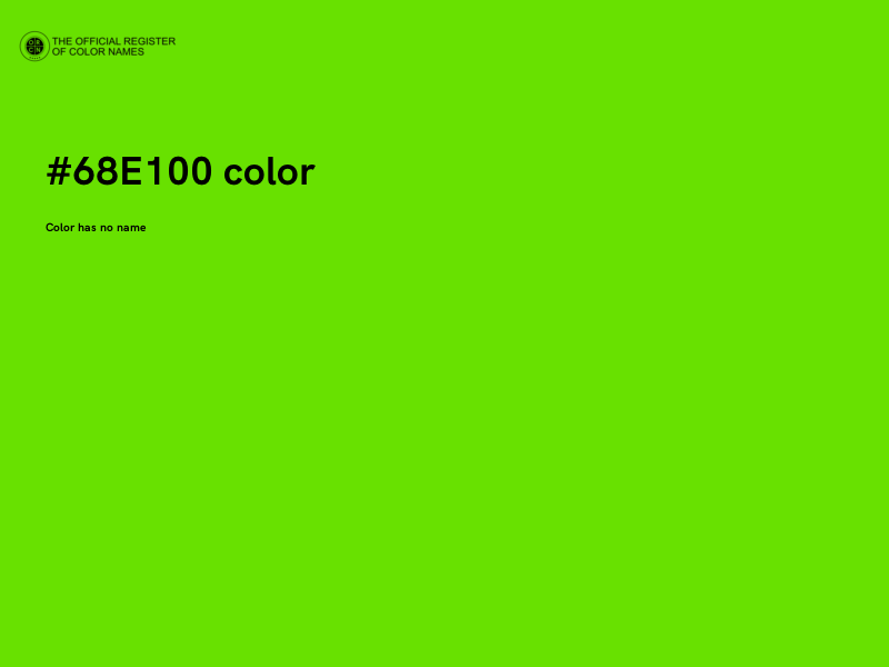 #68E100 color image