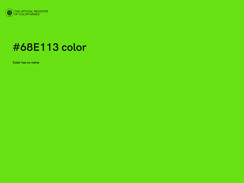 #68E113 color image