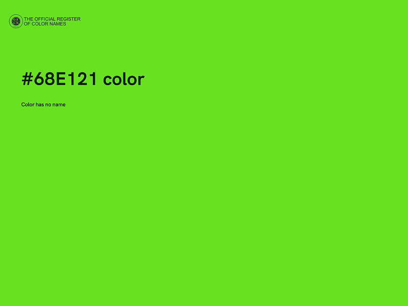 #68E121 color image