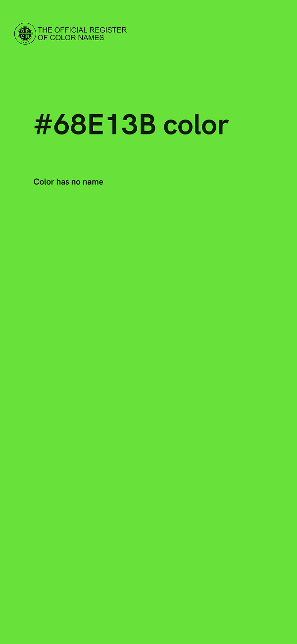 #68E13B color image