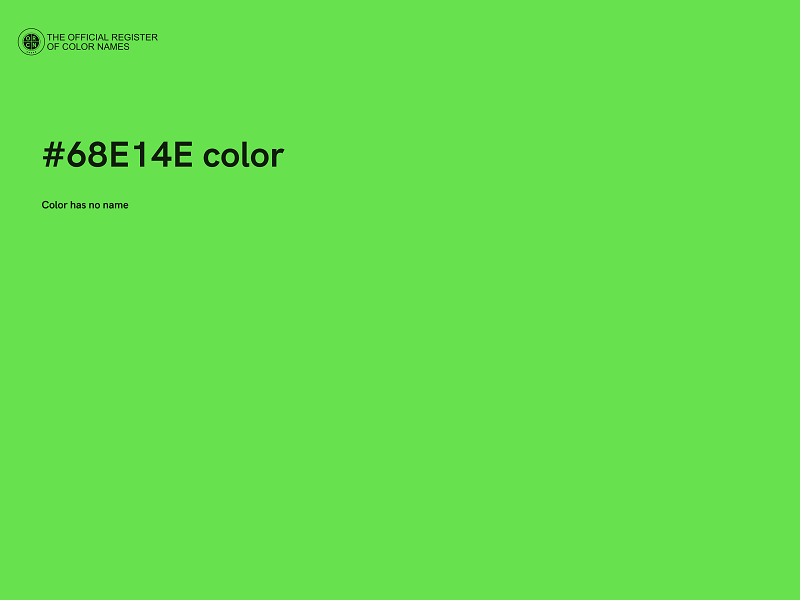 #68E14E color image