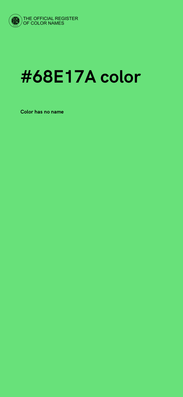 #68E17A color image