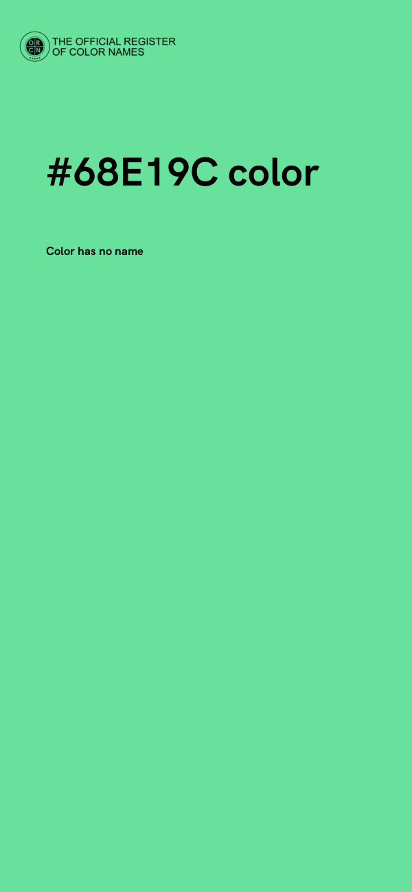 #68E19C color image