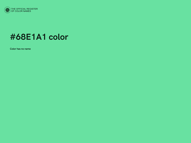 #68E1A1 color image