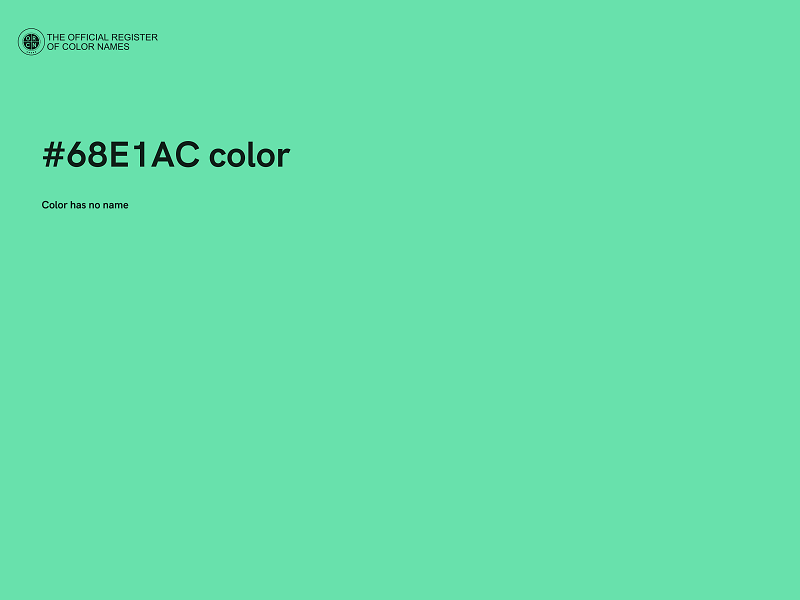 #68E1AC color image