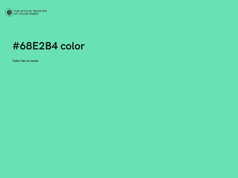 #68E2B4 color image