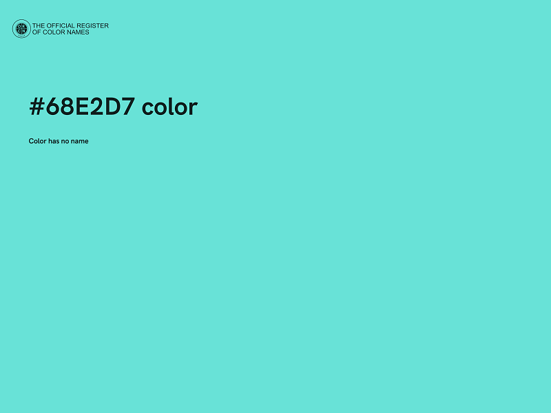 #68E2D7 color image