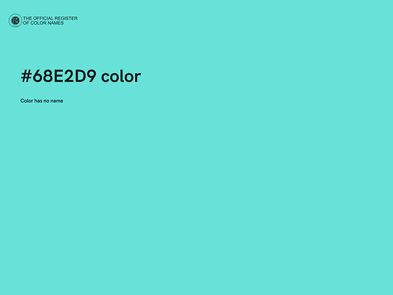 #68E2D9 color image