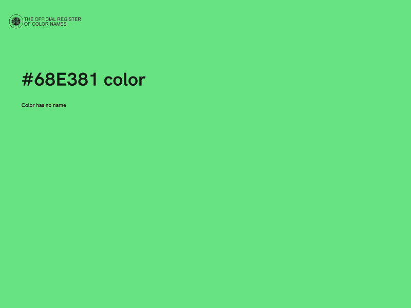 #68E381 color image