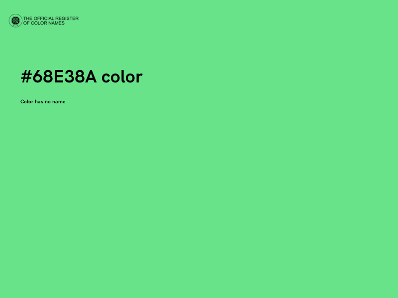 #68E38A color image