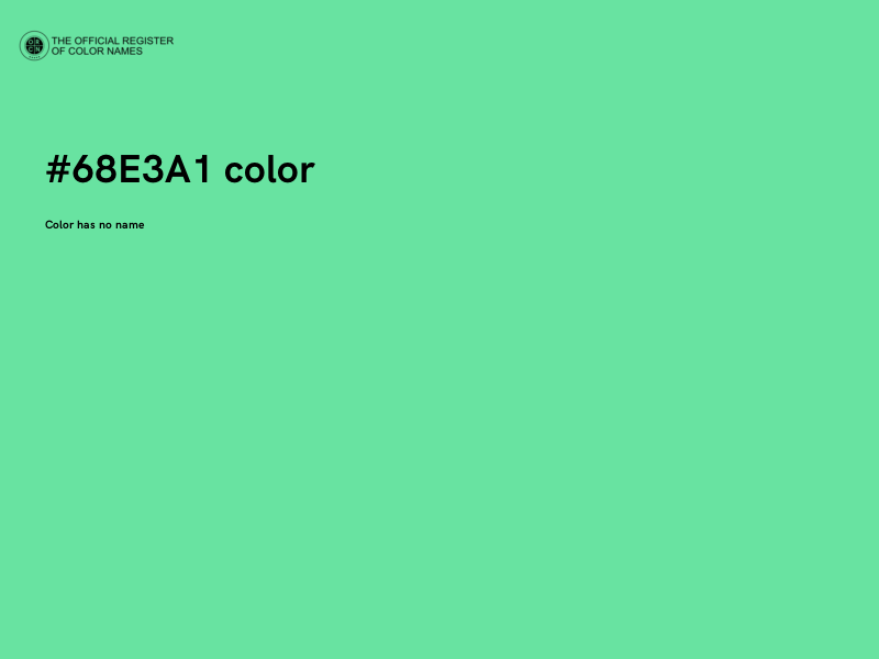 #68E3A1 color image