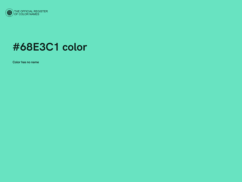 #68E3C1 color image