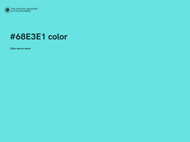#68E3E1 color image