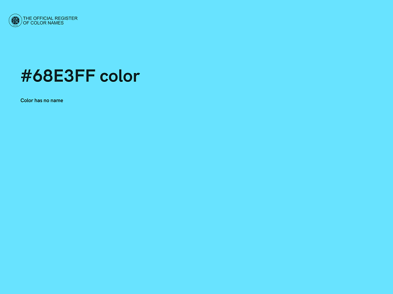 #68E3FF color image