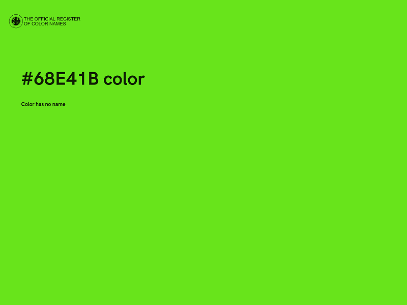 #68E41B color image