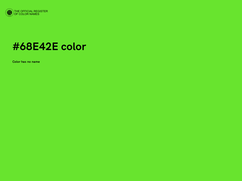 #68E42E color image