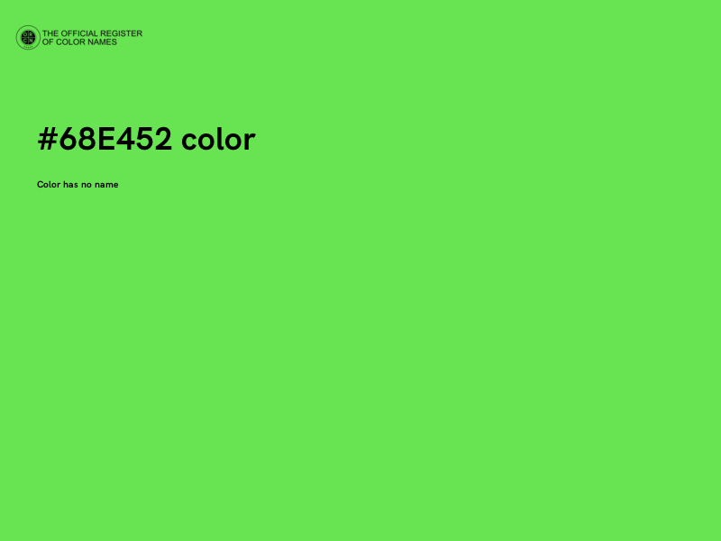 #68E452 color image