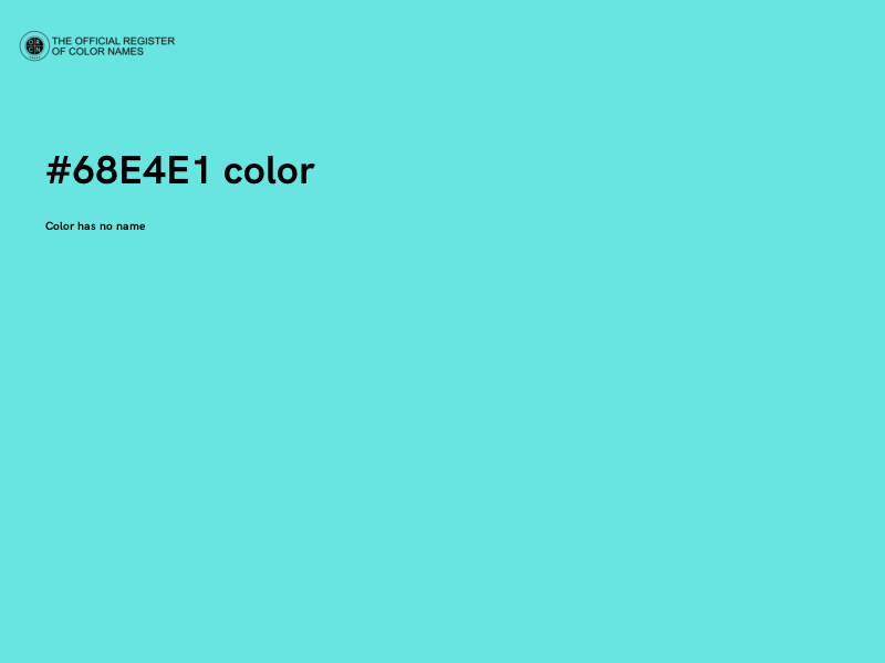 #68E4E1 color image