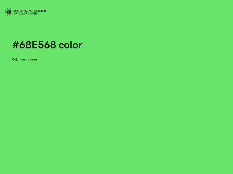 #68E568 color image