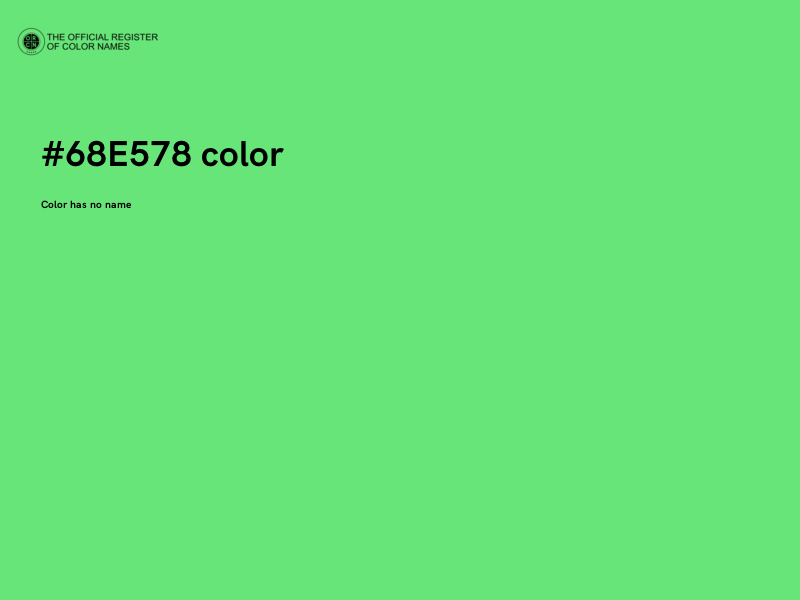 #68E578 color image