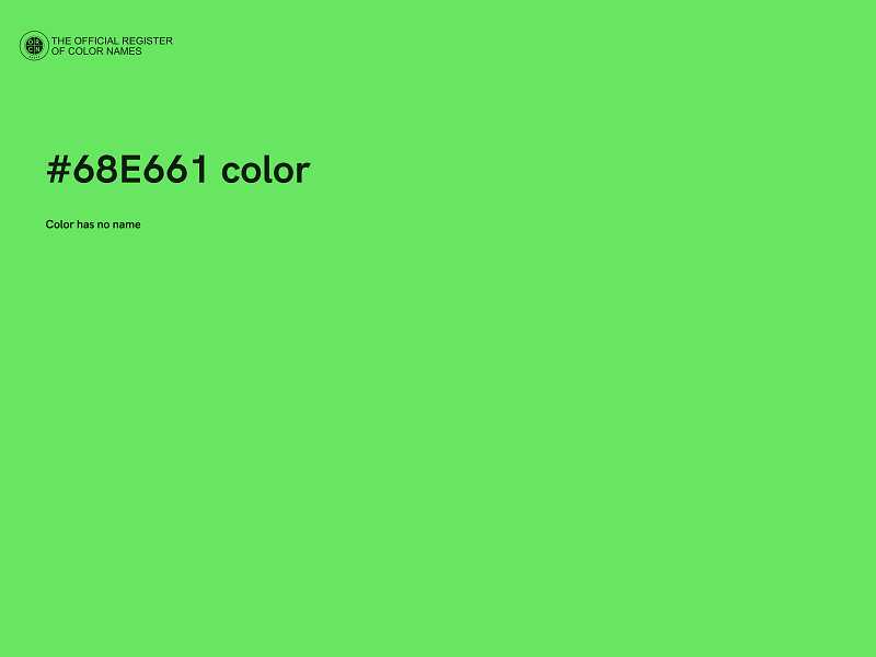 #68E661 color image