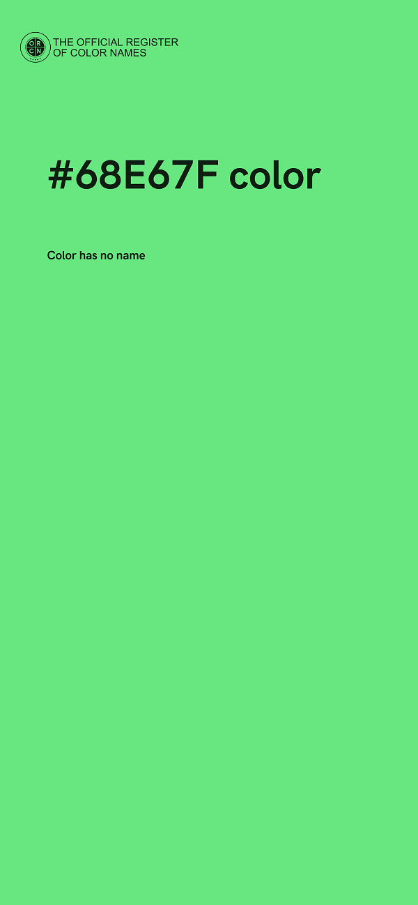 #68E67F color image