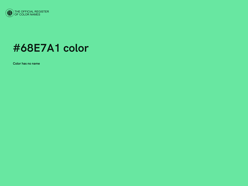 #68E7A1 color image