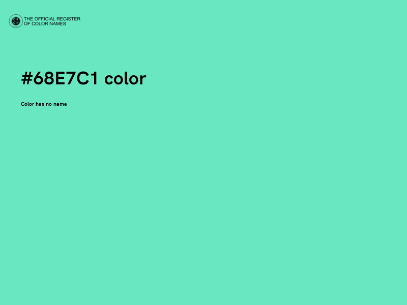 #68E7C1 color image