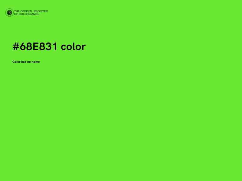 #68E831 color image