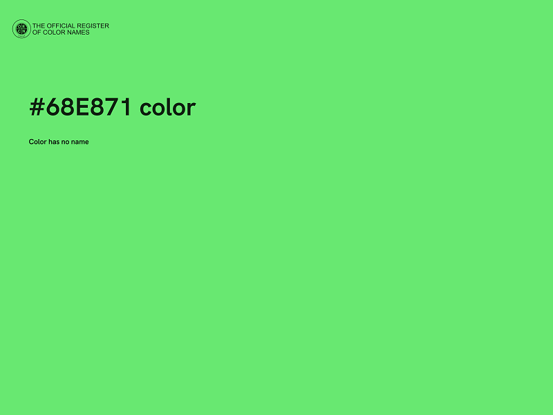 #68E871 color image
