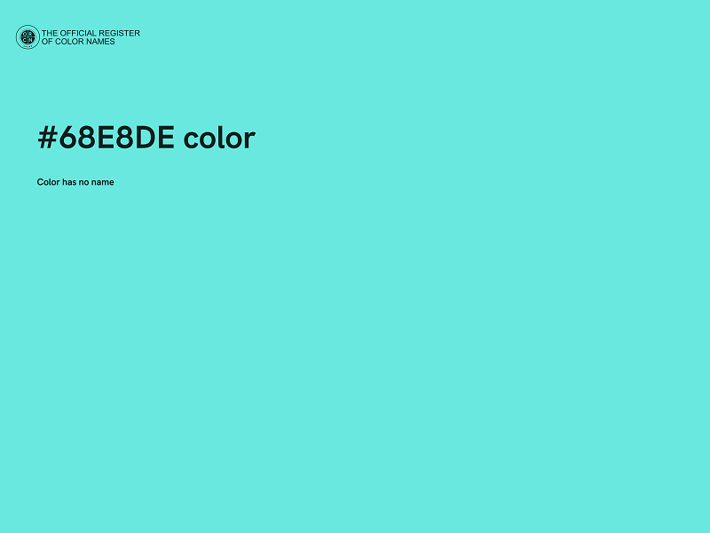 #68E8DE color image