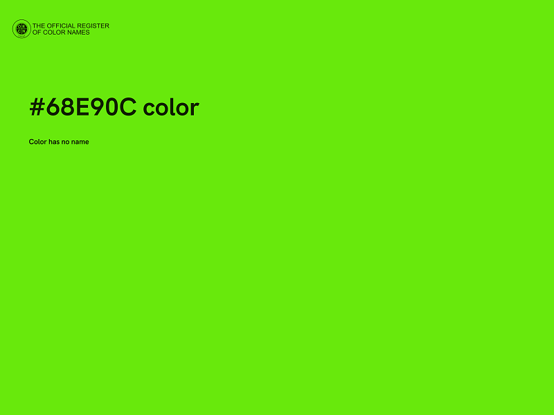 #68E90C color image