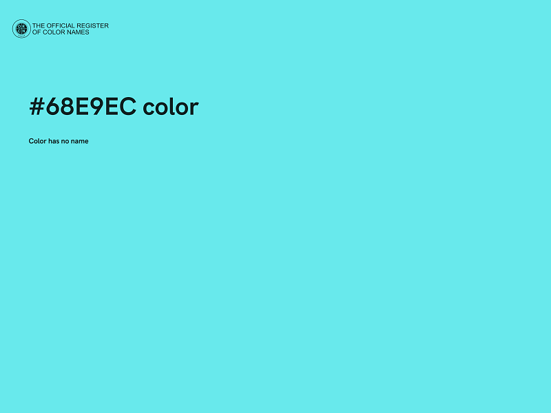#68E9EC color image