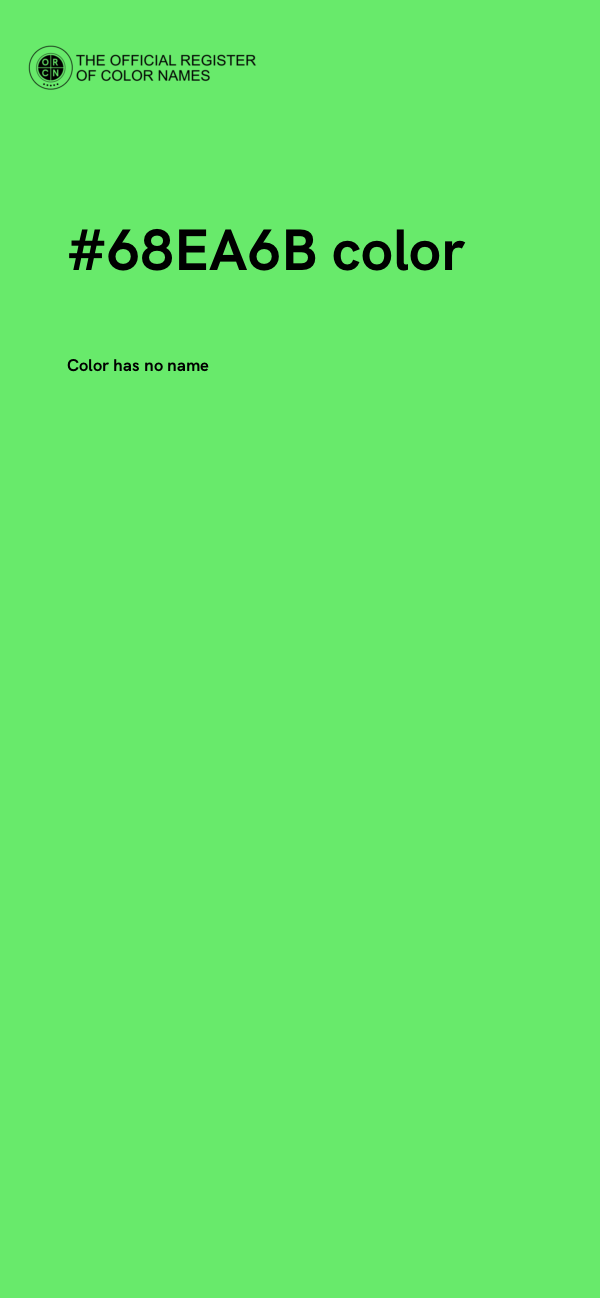 #68EA6B color image