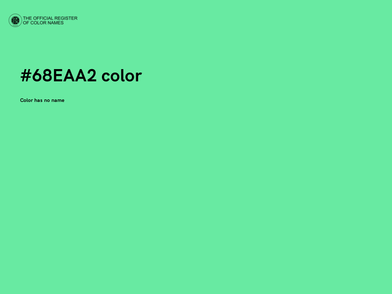 #68EAA2 color image