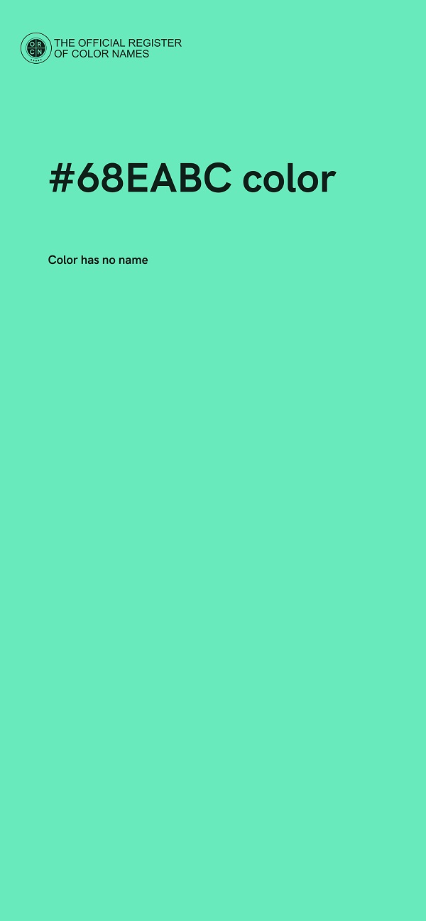 #68EABC color image