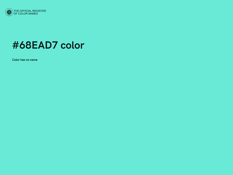 #68EAD7 color image