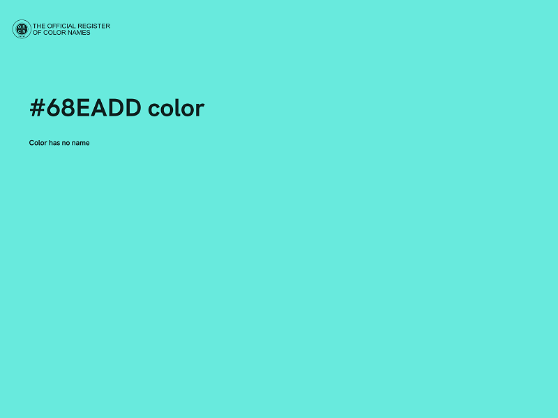 #68EADD color image