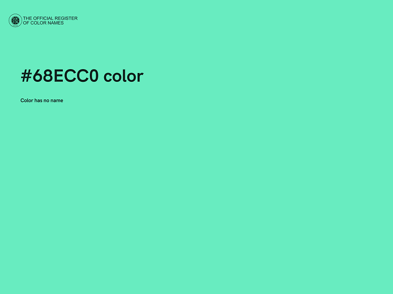 #68ECC0 color image