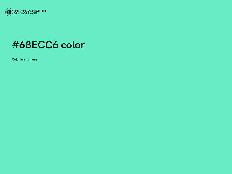 #68ECC6 color image