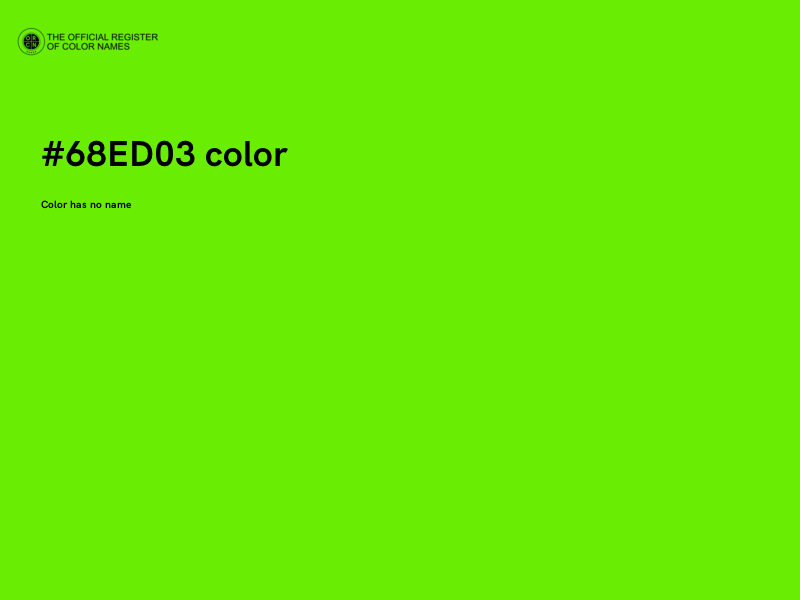 #68ED03 color image