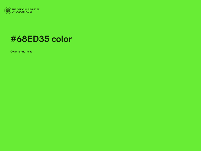 #68ED35 color image