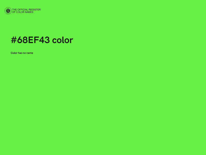 #68EF43 color image