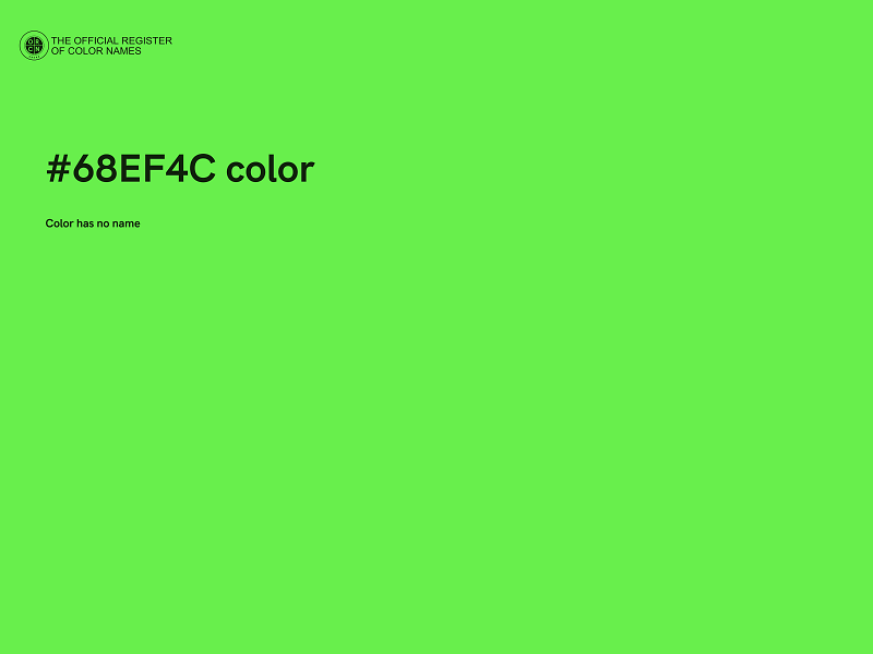 #68EF4C color image