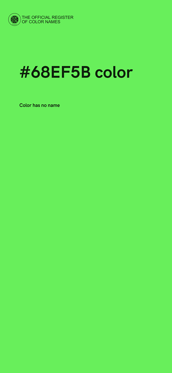 #68EF5B color image