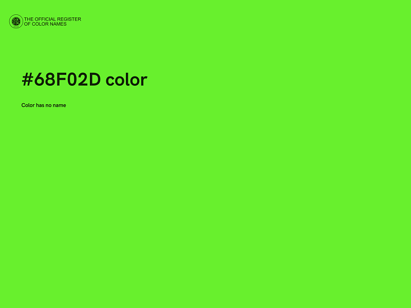 #68F02D color image